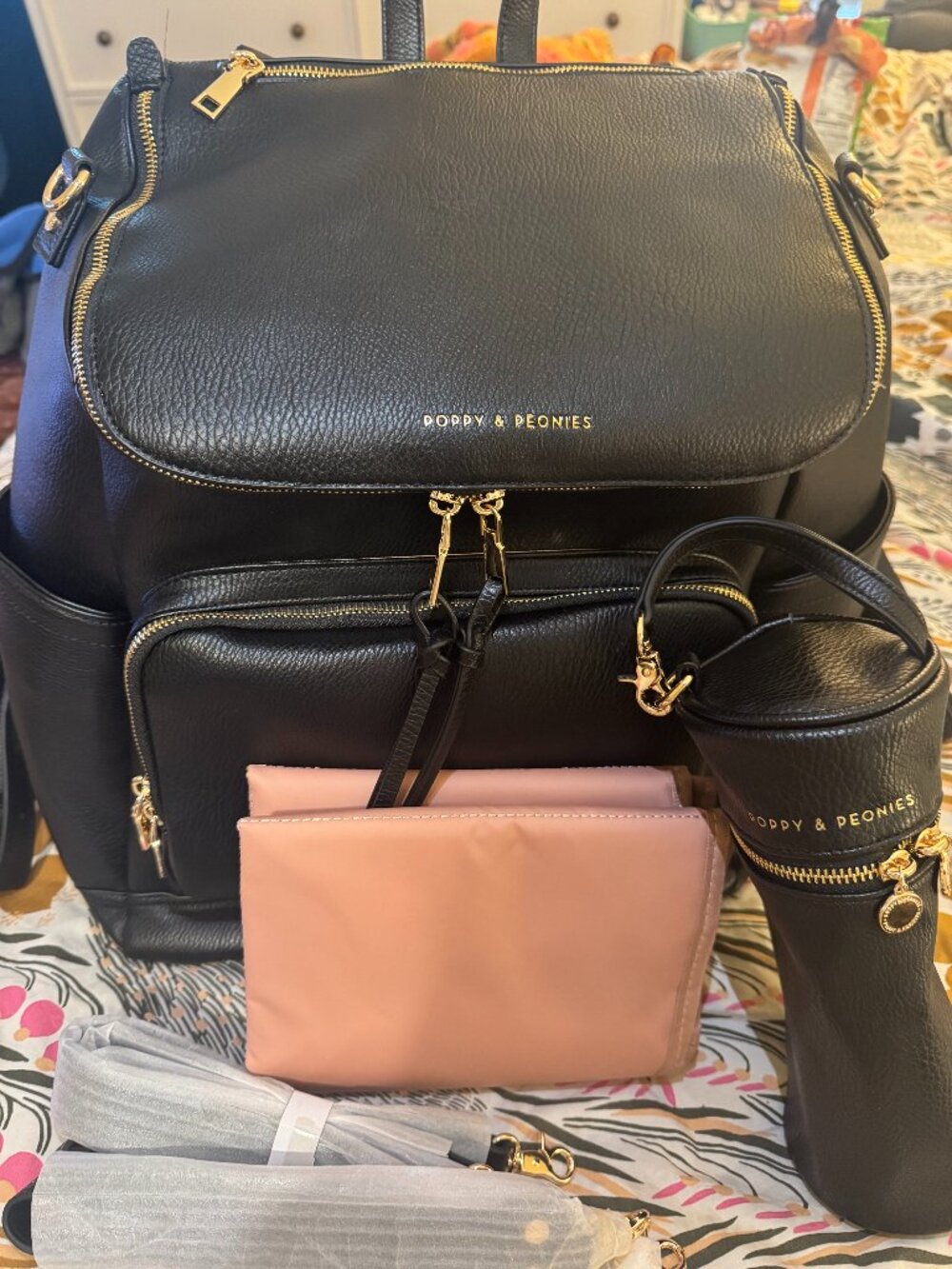 Lullaby Diaper Backpack Black